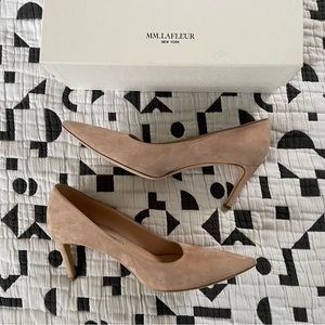 MM Lafleur Vanessa pump - beige suede, 6.5